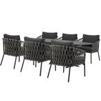 Showroommodel Amalfi San Francisco low dining tuinset 7, Ophalen of Verzenden, Nieuw