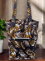 Shopper tas met Afrikaanse print - Bruine Mix Feathers - Her, Ophalen of Verzenden, Nieuw
