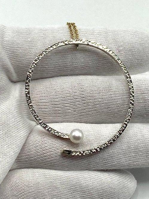 Zonder Minimumprijs - Hanger - 18 karaat Geel goud, Zilver, Sieraden, Tassen en Uiterlijk, Antieke sieraden