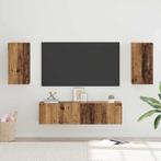 vidaXL Tv-meubelset 4 pcs Oud hout 30.5 x 30 x 60 cm Bewerkt, Huis en Inrichting, Minder dan 50 cm, Verzenden, Nieuw, Minder dan 100 cm