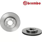 BREMBO Remschijf VW VOLKSWAGEN SCIROCCO 1.8 16V voorzijde, Auto-onderdelen, Verzenden, Nieuw