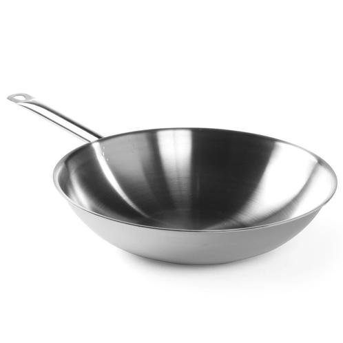 Wokpan | RVS | Div. Warmtebronnen | Platte Bodem |, Zakelijke goederen, Horeca | Keukenapparatuur, Nieuw in verpakking, Verzenden