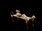Miniatuur beeldje - Wiener brons kikker - Koud geverfd brons, Nieuw