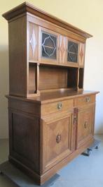 Buffetkast - Eik, Glas, Koper, Walnoot - Bezorging mogelijk, Antiek en Kunst
