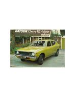 1977 DATSUN CHERRY FII 4-DOOR SALOON LEAFLET ENGELS, Boeken, Auto's | Folders en Tijdschriften, Nieuw, Nissan, Author
