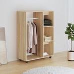 vidaXL Kledingkast 80x40x110 cm bewerkt hout sonoma, Huis en Inrichting, Kasten | Kledingkasten, Verzenden, Nieuw