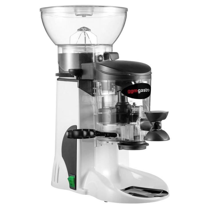 GGM Gastro | Koffiemolen - 1kg - 77dB - Met doseerder - Wit, Witgoed en Apparatuur, Koffiezetapparaten, Nieuw, Verzenden