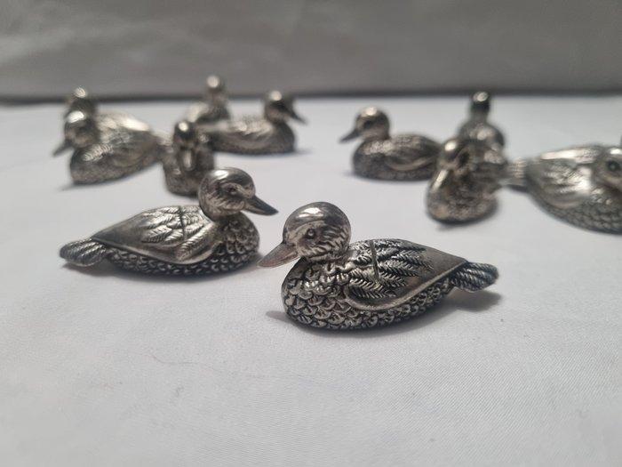 Siléa - Siléa - Messensteun (12) - Porte-nom canards -, Antiek en Kunst, Antiek | Meubels | Tafels