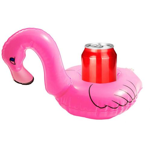 Opblaas Flamingo Bekerhouders 25cm 2st, Hobby en Vrije tijd, Feestartikelen, Nieuw, Verzenden