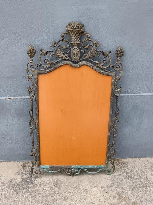 Spiegel - Verguld brons - Hoorn des overvloeds bronzen frame, Antiek en Kunst, Antiek | Overige Antiek