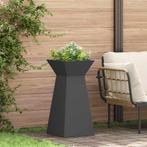 vidaXL Pilaar Plantenbak 2 pcs Zwart 35 x 35 x 73 cm, Tuin en Terras, Verzenden, Nieuw, Minder dan 60 cm, 60 cm of meer