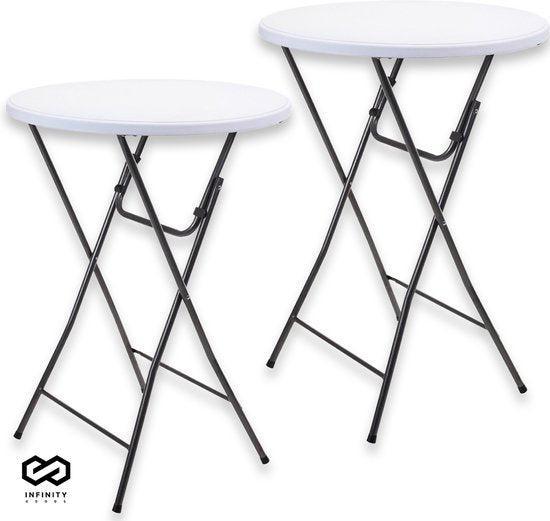2dekans | Infinity Goods 2 Stevige Statafels - Partytafel -, Tuin en Terras, Houtskoolbarbecues, Zo goed als nieuw, Ophalen of Verzenden