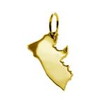 Gouden Landkaart Liberia ketting hanger, Verzenden, Nieuw