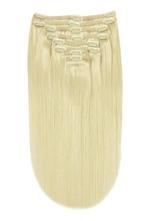 Remy Human Hair extensions straight 24 - blond 60#, Nieuw