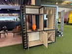 Mobiele wijnkast Licht Hout, Huis en Inrichting, Nieuw