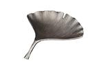 Decoratieve kom GINKGO 42cm zilver handgemaakt metaal -, Ophalen of Verzenden, Nieuw