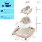 KIDIZ® 4in1 Baby walker - Loopstoel - Loopwagen - Opvouwbaar, Verzenden, Nieuw