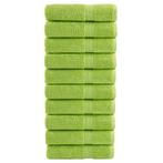 vidaXL Badhanddoeken SOLUND 10 st 600 g/m² 100x150 cm, Verzenden, Nieuw, Groen