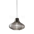 Panzeri Emma Hanglamp, plafondkapje zwart/glas staal, Verzenden, Nieuw