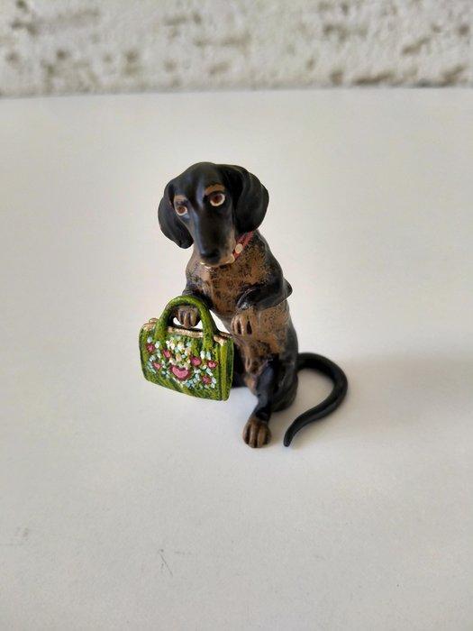 Fritz Bermann - Beeldje - Female Dog on a Stroll - Koud, Antiek en Kunst, Antiek | Keramiek en Aardewerk