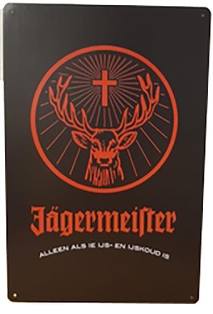 Jagermeister reclamebord, Verzamelen, Merken en Reclamevoorwerpen, Nieuw, Ophalen of Verzenden