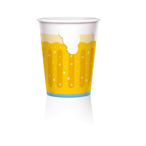 Oktoberfest Bekers Bier 450ml 6st, Hobby en Vrije tijd, Feestartikelen, Nieuw, Verzenden