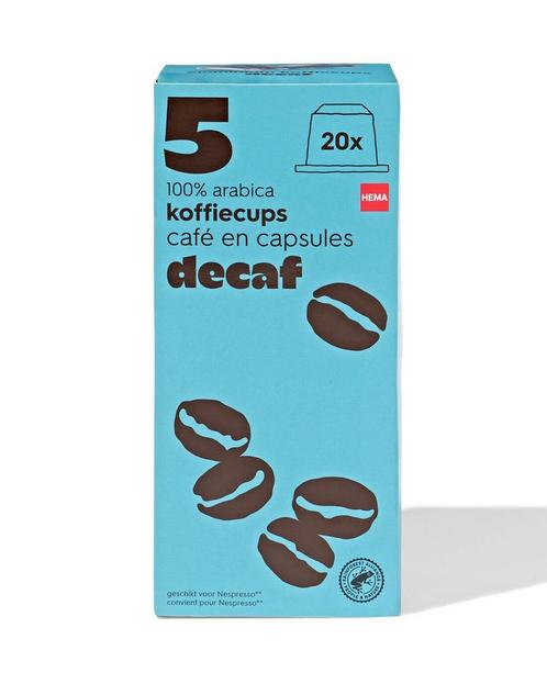 HEMA Koffiecups decaf - 20 stuks, Witgoed en Apparatuur, Koffiezetapparaten, Nieuw, Verzenden