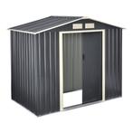 [en.casa] Tuinhuis tuinschuur met schuifdeur 213x127x185 cm, Verzenden, Nieuw