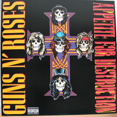 lp nieuw - Guns N Roses - Appetite For Destruction, Cd's en Dvd's, Vinyl | Hardrock en Metal, Zo goed als nieuw, Verzenden