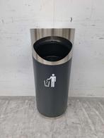 Zwarte Combisteel Prullenbak afvalbak met rvs deksel 69 ltr, Ophalen of Verzenden, Nieuw zonder verpakking