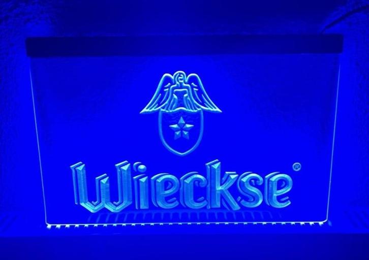 Wieckse neon bord lamp LED verlichting reclame lichtbak, Verzamelen, Merken en Reclamevoorwerpen, Nieuw, Verzenden