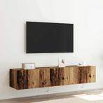 vidaXL TV Wandkast 2 pcs Oud Hout 80 x 35 x 31 cm Bewerkt, Minder dan 50 cm, Verzenden, Nieuw, Minder dan 100 cm