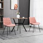 TRUUSK Eetkamerstoel 2-delige Set Keukenstoel Met Rugleuning, Huis en Inrichting, Stoelen, Verzenden, Nieuw