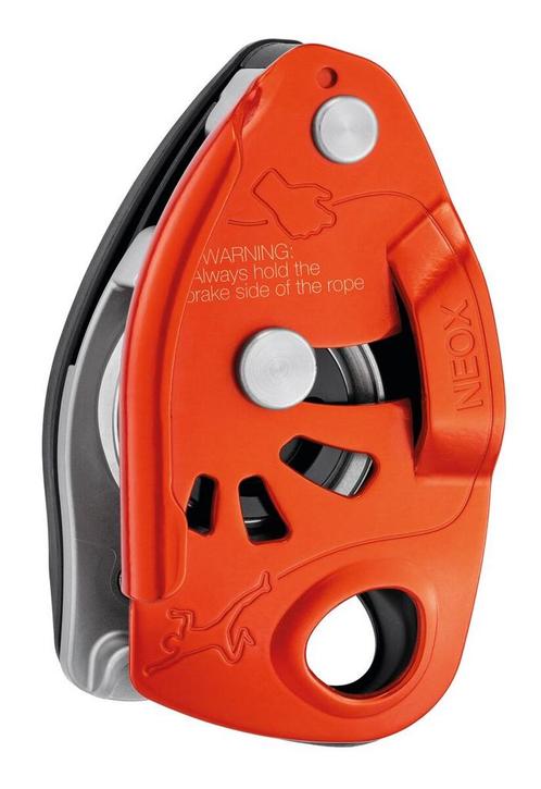 Petzl NEOX® | Oranje (Belay Devices And Descenders), Sport en Fitness, Klimsport, Nieuw, Ophalen of Verzenden