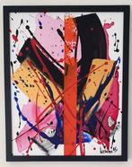 Liesens - Golden Storm (handpainted on canvas) met lijst