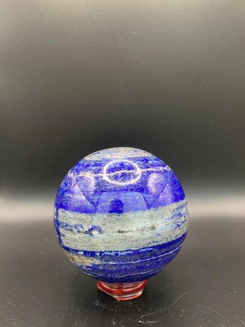 Extreem hoge kwaliteit Lapis Lazuli 89 mm bol met standaard, Verzamelen, Mineralen en Fossielen