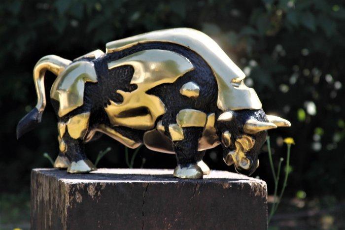 Beeld, black bull - 30 cm - Brons, Antiek en Kunst, Curiosa en Brocante