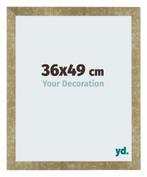 Fotolijst 36x49 cm - Goud Antiek - MDF - Mura, Huis en Inrichting, Woonaccessoires | Lijsten, Verzenden, Nieuw