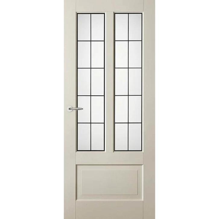 Austria Binnendeur Balance Fresno 78x201,5 (Glas in lood), Doe-het-zelf en Verbouw, Deuren en Horren, Nieuw, Glas, Hout, Binnendeur