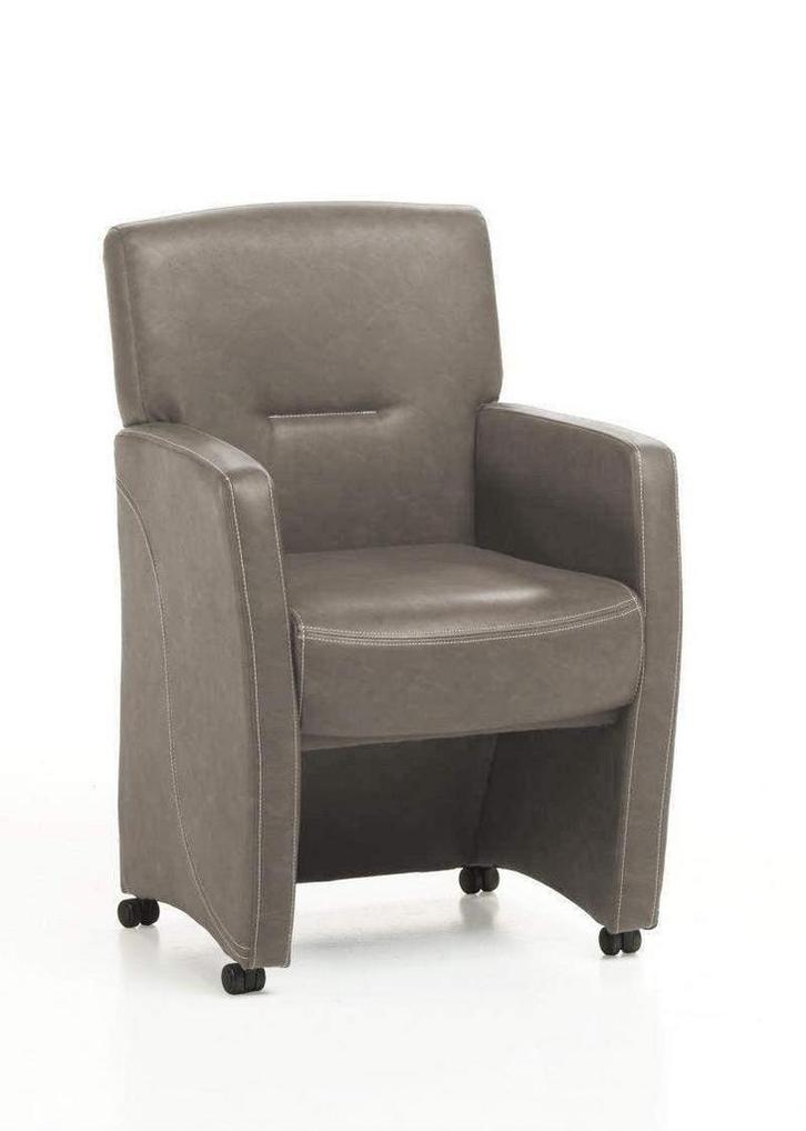 Eetkamerstoel Cindy - eetkamerstoelen - Taupe, Huis en Inrichting, Stoelen, Nieuw, Stof