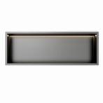 Gun Metal RVS Inbouwnis 30x90x10cm met RGB verlichting, Verzenden, Nieuw