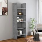 vidaXL Boekenkast 60x35x180 cm bewerkt hout betongrijs, Huis en Inrichting, Kasten | Boekenkasten, Verzenden, Nieuw, 50 tot 100 cm