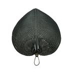 Wanddecoratie bamboe waaier zwart 46 cm breed - 63 cm lang, Verzenden, Nieuw