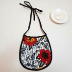 Afrikaanse print slabbetje - Lichtgrijs Bloemen (Unisex), Ophalen of Verzenden, Nieuw