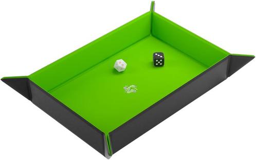 Dice Tray Magnetic Rectangular - Zwart / Groen | GameGenic -, Hobby en Vrije tijd, Gezelschapsspellen | Bordspellen, Nieuw, Verzenden