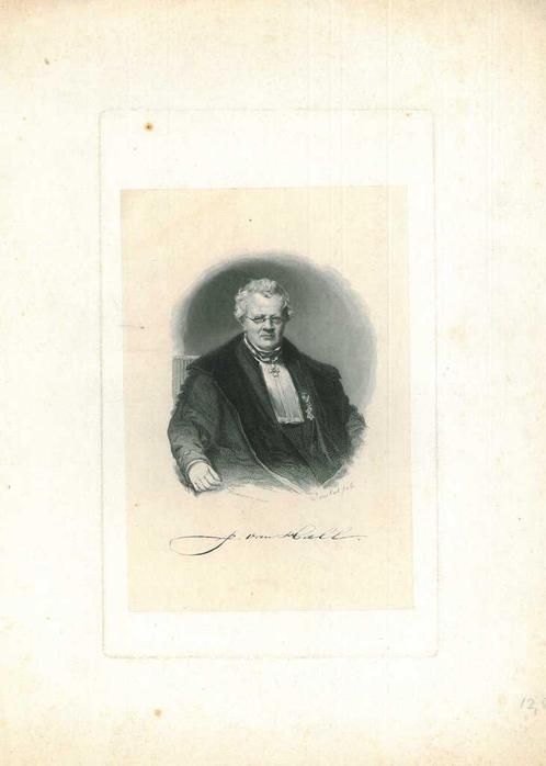 Portrait of Jacob van Hall, Antiek en Kunst, Kunst | Etsen en Gravures