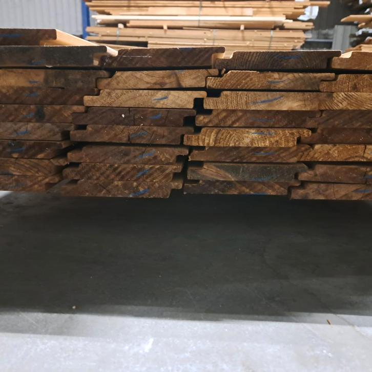 Thermo Vuren Halfhouts Rabat 3600x140x18mm, Doe-het-zelf en Verbouw, Platen en Panelen, Ophalen of Verzenden