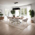 Eetkamerstoel Marilyn, fluweellook, gecapitonneerd - taupe/g, Huis en Inrichting, Stoelen, Verzenden, Nieuw