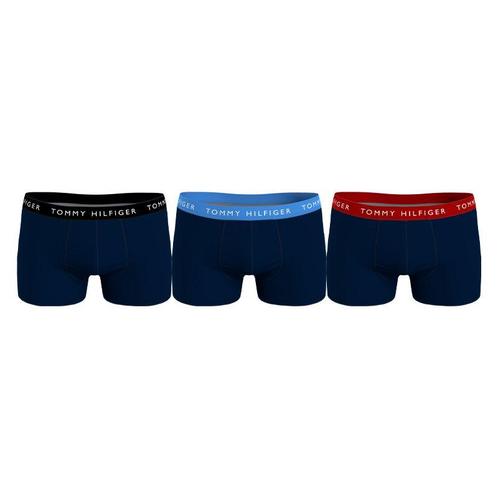 Tommy Hilfiger 3-pack boxershorts trunk top water blauw
