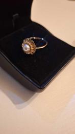 Ring - 18 karaat Geel goud Parel, Sieraden, Tassen en Uiterlijk, Ringen, Nieuw